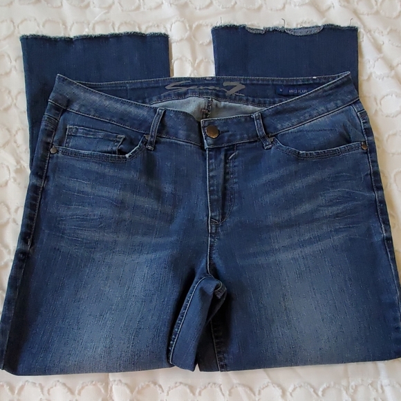 SEVEN7 ANKLE FLARE JEANS 14 - Picture 3 of 7